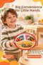 Licensed 3-Compartment "King Şakir" Character Melamine Children's Plate—Extra Durable Melamine Children's Plate—Children's Meal Plate—3-Compartment Red - 6