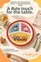Licensed 3-Compartment "King Şakir" Character Melamine Children's Plate—Extra Durable Melamine Children's Plate—Children's Meal Plate—3-Compartment Red - 8
