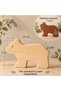 Wooden Paintable Toy Bear, Forest Animals, Handmade Natural, Gift-Quality Toy - 3
