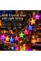 Set of 10 Crystal Star-Shaped RGB LED String Lights, 3 Meters, with USB, Decorative Room Lighting, Christmas Tree and Party Decorations, N-26034Y