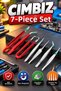 7-Piece Precision Tweezer Set – ESD Antistatic, Non-Magnetic, Various Tip Types