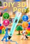 ABS, PLA, and HIPS-Compatible 1.75 mm Filament-Powered 3D Printer Pen