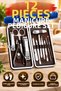 12-Piece Manicure and Pedicure Set with a Special Leather Case—Hand and Foot Care Set with Cleaning Tool