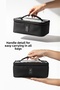 Midi Length Makeup Bag, Transparent Makeup Bag with Handles, Travel Cosmetic Bag, Skincare Bag - 2