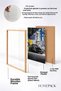Yellow and Blue Collage-Style American Muscle Car Framed Art Print / Car Poster for Garage or Office Wall Decor OTO182 - 4