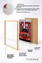 Red Classic German Sports Sedan Framed Art Print Car Poster for Garage or Office Wall Decor OTO041 - 4