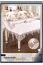 Kartanesi Gardenia Linen Cream-Cappuccino 12-Person 26-Piece Wedding Set, Elegant, 160x220 cm, Ma BX - 5