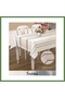 160x260 cm Kapicino Sahra Polyester Lace-Like Knit Linen Tablecloth—Elegant Table Decoration HB006