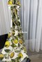 Kitchen Curtain, Closely Pleated, 1/3 Lemon Pattern, Fringed, Rustic, Short Drapery Curtain - 4
