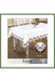 Lady Model Cream 160x260 cm Gardenia Linen Bridal Tablecloth, Elegant Dining Table, Model HB006