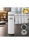 5 Pieces of 5338 Digital Filter Steel Thermos 450 ml Corporate Thermos White, Customized with Your Logo
