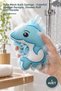 1 Piece of Tulle Mesh Bath Sponge – Sponge-Lined, Colorful Designs, Shower Puff with Hanging Loop.