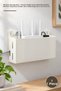 1 Modem Storage Box – Plastic, Single Color, Wall-Mountable Modem Organizer, Router Box, Cable Organizer, 25X15X6 Cm.
