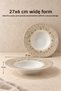 Feraye Single Porcelain Deep Pasta Plate, Risotto and Salad Serving Plate, 27 Cm. - 3