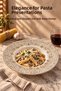 Feraye Single Porcelain Deep Pasta Plate, Risotto and Salad Serving Plate, 27 Cm. - 4