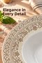 Feraye Single Porcelain Deep Pasta Plate, Risotto and Salad Serving Plate, 27 Cm. - 2