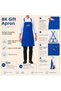 10 Pieces of Blue Professional Kitchen Aprons with Your Logo - Water-Repellent Cotton Fabric Chef Apron Com37878 - 3