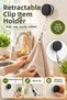 65 cm Reel-Type Towel and Item Holder with Adhesive, Retractable Wall Mount.