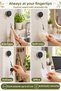 65 cm Reel-Type Towel and Item Holder with Adhesive, Retractable Wall Mount. - 3