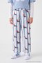 Ecru Boys' Balloon-Print Striped Pattern Jeans with Pockets TKDAW27JE00025