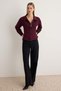 Mürdüm Premium Fitted Polo Yaka Reglan Kol Regular İnterlok Örme Hırka/Sweatshirt TWOAW27SW00013 - 3
