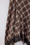 Brown Skirted Lace Flannel Plaid Midi Skirt Twoaw27Et00176 - 2