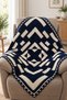 Geometric - Hand Knitted Sofa Throw & Tv Blanket & Knee Blanket
