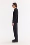 Men's Black Polo Collar Buttoned Rayon Regular Fit Cardigan A61Y5001 - 6
