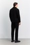 Men's Black Classic Collar Velvet Soft Touch Long Sleeve Comfort Fit Shirt Jacket A62Y2503 - 5