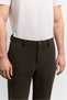 Men's Brown Classic Waist Cotton Blend Elastane Relaxed Fit Trousers A62Y3061 - 2