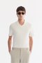 Men's Stone Side Elastic Anti-Wrinkle Technical Fabric Slim Fit Chino Trousers A61Y3077 - 2