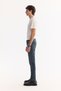 Men's Indigo Classic Waist Cotton Vintage Washed Madrid Comfort Slim Fit Jean Trousers A52Y3529 - 3