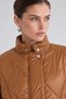 Puffer Coat with Pocket Detail, Coffee - 4