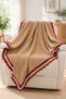 Handmade Fleece Sofa Shawl & TV Blanket & Knee Blanket