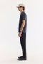 Men's Anthracite Crew Neck Printed Soft Touch Regular Fit T-Shirt A61Y1060 - 3