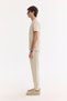 Men's Beige Crew Neck Printed Bi-Stretch Interlock Regular Fit T-Shirt A61Y1068 - 4