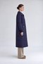 Navy Blue Quilted Jacket with Pocket Detail - 2