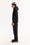 Men's Black Hooded Soft Touch Fleece Regular Fit Sweatshirt A52Y1268 - 4
