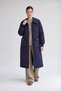 Navy Blue Quilted Jacket with Pocket Detail