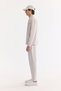 Men's Gray Bomber Collar Zippered Cotton Easy-Iron Bi-Stretch Regular Fit Sweatshirt A61Y1201 - 3