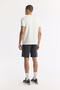 Men's White Crew Neck Printed Bi-Stretch Interlock Regular Fit T-Shirt A51Y1136 - 4