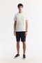 Men's Ecru Crew Neck Printed Bi-Stretch Interlock Regular Fit T-Shirt A51Y1072 - 6