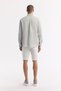 Men's Gray Bottomed Britli Collar Embroidered 100% Linen Comfort Fit Shirt A51Y2145 - 4