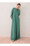 Basic Hijab Dress with Pocket Detail - Khaki - - 6
