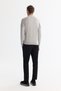 Men's Gray Half-High Collar Soft Touch Knitwear Regular Fit Sweater A42Y5023 - 4