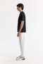Men's Black Crew Neck Printed Bi-Stretch Interlock Regular Fit T-Shirt A51Y1132 - 3