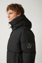 Men's Black Goose down Water Repellent Windproof Hooded Long Puffer Coat A32Y6021 - 2