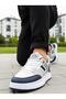 Men's Anorak Footbed Sports Shoes - Navy White - 5
