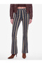Regular Fit Normal Pocketed Striped Velvet Trousers - 3