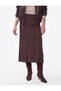 Silvery Shawl Patterned Jacquard Knitwear Pencil Skirt - 3
